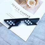 Mosaic Sunglasses Cool Party Vintage Shades Eyewear For Men Pixelated Sunglasses Funny Women Glasses