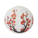 1PC Plum Blossom Paper Lanterns Chinese Japanese Style Hanging Lamp Outdoor Garden Wedding Holiday Party Decorations