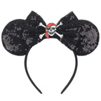 2026 Latest Fashion Ear Headband Sequin Bows For Girl Adult Kids Halloween Party Cosplay Hair Accessories Princess Hairband