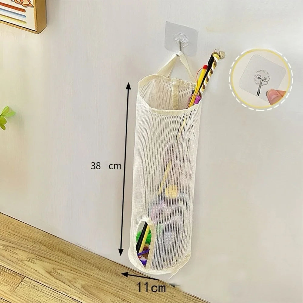 Cat Stick Wall-Mounted Mesh Storage Gag-Suitable For Pet Toys, Cat Toy Storage, Puppy Toys Storage bag without Taking Up Space