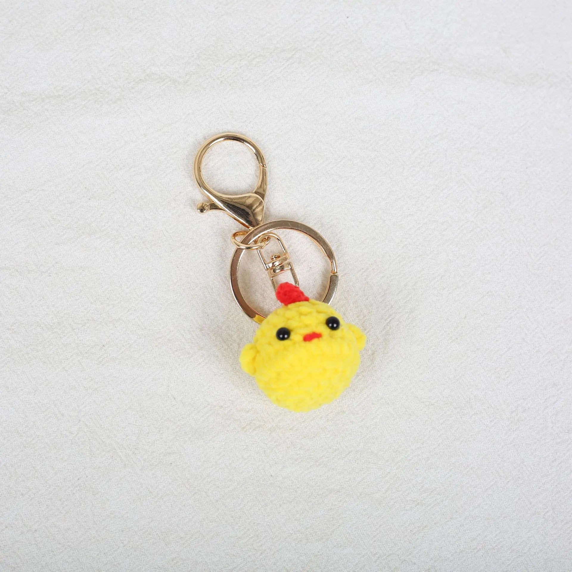 Mini Animal Crochet Keychain Cute Knitted Doll Keyring