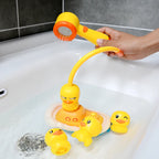 New Baby Bath Kids Toys Rainbow Shower Pipeline Yellow Ducks Slide Tracks Bathroom Educational Water Game Toy for Children Gifts