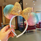 Cartoon Minnie Mouse Ear Headband New Holiday Party Christmas Snowman Headdress Cosplay for Adults Kids Hair Accessories