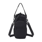 Portable Water Bottle Bag with Adjustable Strap Thermal Mugs Insulated Protective Cover Phone Pocket Outdoor Sports Travel Bag