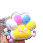 Children Mini Cat Claw Squishy Fidget Toys Soft Cute Cat Paw Slow Rebound Pinch Decompression Toy for Kids Adults Christmas Gift