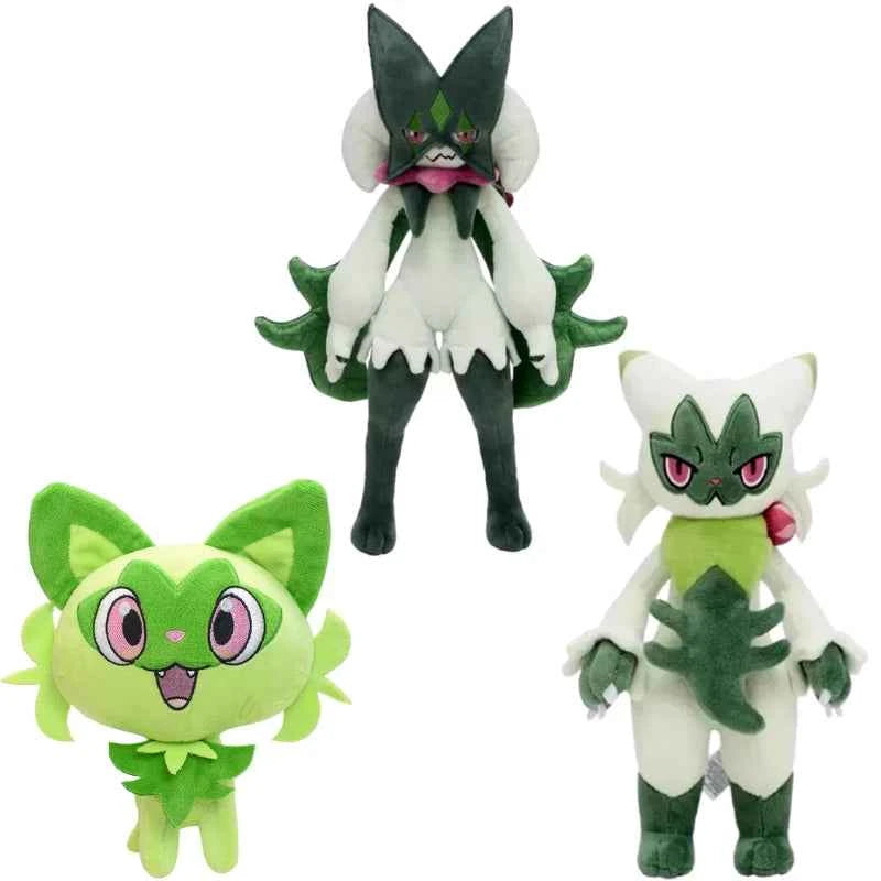 Pokemon Sprigatito Fuecoco Quaxly Kawaii Plush Toys Cute Anime Scorbunny Cinderace Stuffed Animals Peluche Dolls Festivals Gifts