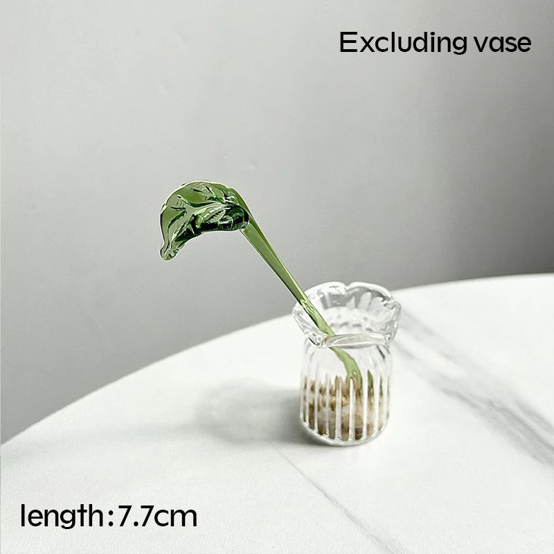 Tulip Glass Ornament Simulated Flower Bouquet Gift Healing Series Girlfriend Life Is One Thousand Times Spring and Bright