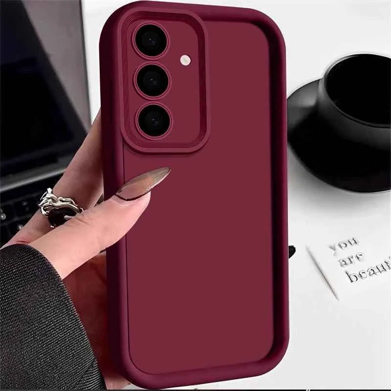 Soft TPU Case For Samsung Galaxy A56 A55 A54 A53 A35 A15 A16 A25 5G S24 S26 S25 Ultra S23 FE Candy Color Silicone Phone Cover