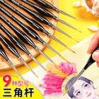 00000#-7# Fine Tip Paint Brush Set for Acrylic, Models, Mini  Miniature Detail , Nylon Hair Thin Extra Fine Paintbrushes