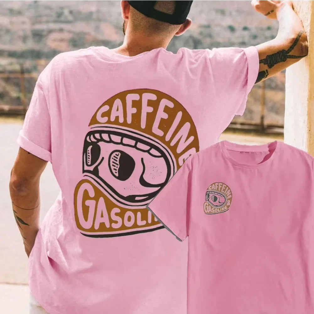 2025 Latest Original Pattern Printed Cotton T-shirt Men's Summer Casual Top Short Sleeve Classic Fashion Crew-neck T-shirt