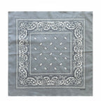 70CM Oversized Hip Hop Amoeba Cashew Cotton Square Bandana Scarf Headband Black Paisley Gifts For Men/Boys/Girls