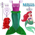 Kids Little Mermaid Ariel Princess Costume Dress – Cosplay Party Outfit