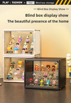 Three Layer Acrylic Display Rack Transparent Showcase Handmade Anime Car Model Blind Box Storage Box Jewelry Sorting Box