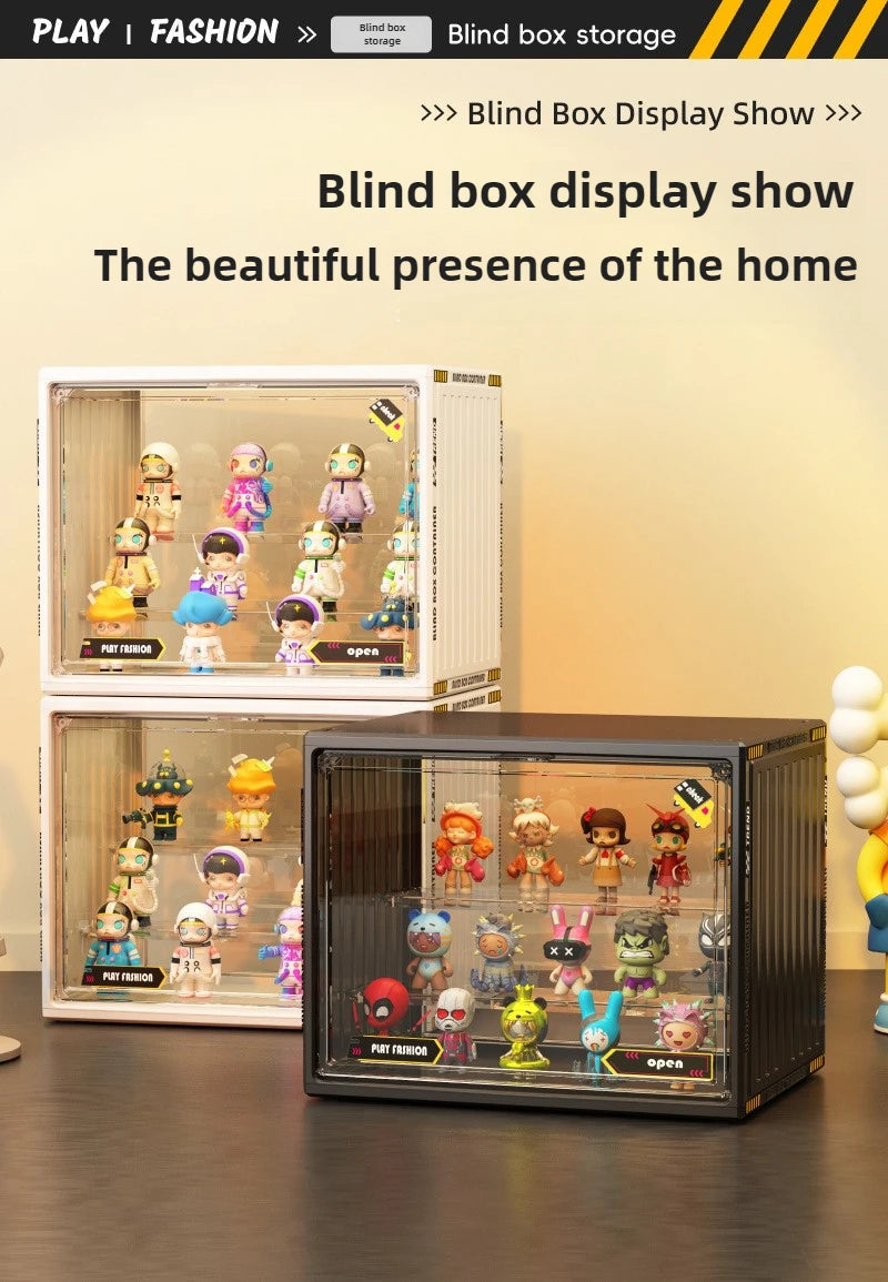 Three Layer Acrylic Display Rack Transparent Showcase Handmade Anime Car Model Blind Box Storage Box Jewelry Sorting Box