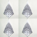 1/4/9pcs Men Women Bandana Hairband Cowboy Mens Biker Sports Headwear Wrist Hairwrap Single Sided Head Wrap Scarf Paisley