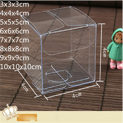 10pcs Wholesale NewClear PVC Box Packing Wedding/Christmas Favor Chocolate Candy Apple Gift Event Transparent Box/Case