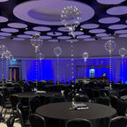 5 Sets LED Glow Balloons 20 Inch Clear Light Up Bobo Balloon with 3M String Lights Party Wedding Birthday Christmas Decoration