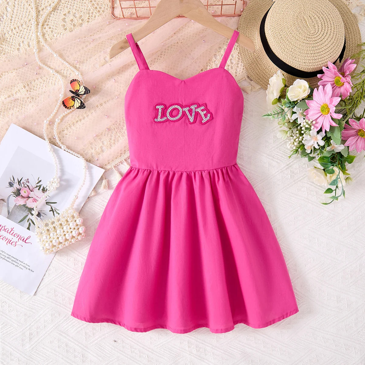 Children Baby Girls Lace Up Sling Summer Dress Princess Sleeveless Suspenders Dresses For 1-10 Years Cool Ventilated Kid Clothes
