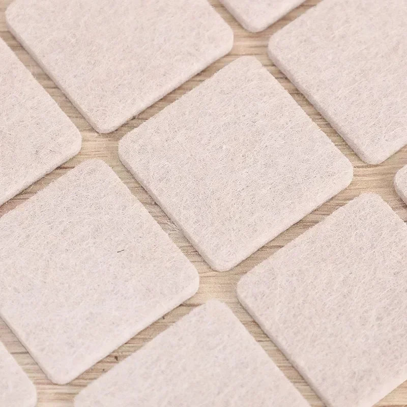Thickened Self-adhesive Felt Chair Leg Pads Anti Slip Scratch Resistant Noise Resistant Floor Furniture Protection Pads Gaskets