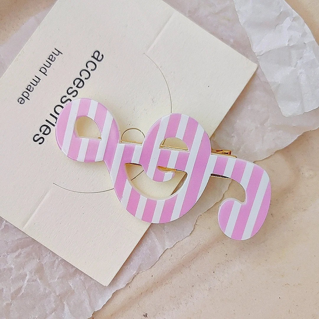 1/2pcs Y2K Style Musical Note Hair Clip Harajuku Hairclips Side Bangs Clip Sweet Girl Hairpin for Women Trendy Hair Accessories