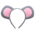 Mouse Costume Set Ears Headband Nose Tail and Bow Tie Animal Fancy Dress Kit Party Accessories Halloween Birthday