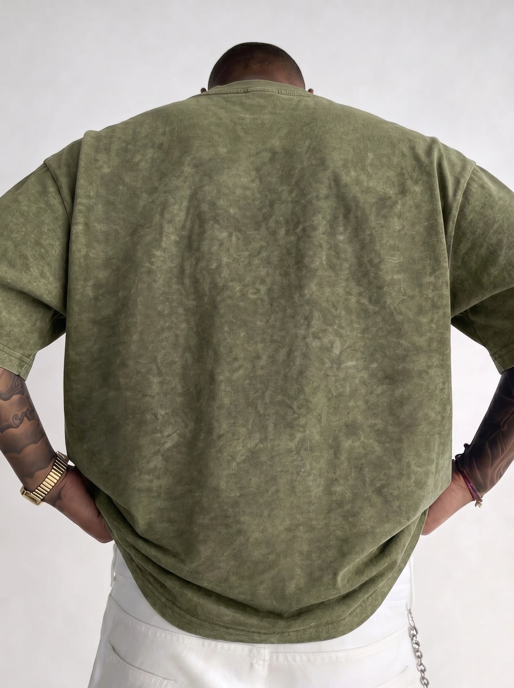 Men's Vintage Acid Washed Oversized T-Shirt – Unisex Streetwear Tee
