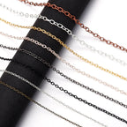 Louleur High Quality Necklace Chain Bulk Cross Chains For Jewelry Making Findings DIY Necklace Bracelet Chain Materials