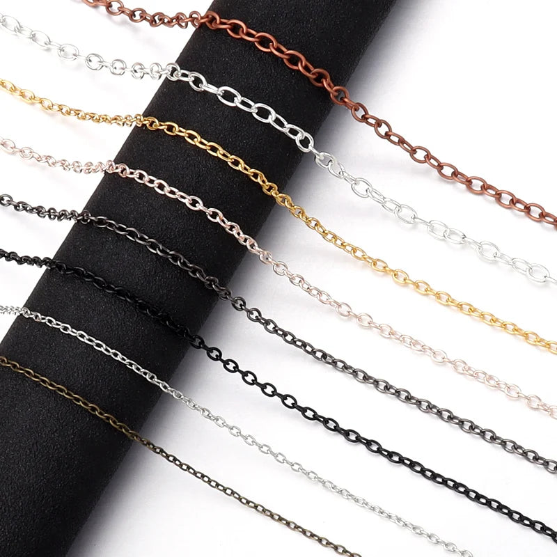 Louleur High Quality Necklace Chain Bulk Cross Chains For Jewelry Making Findings DIY Necklace Bracelet Chain Materials