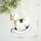 Christmas Atmosphere Balloon Dog Small Pendant Christmas Tree Snowflake House Pendant Small Ornament Wreath Accessory