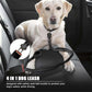 Reflective Shock Absorbing Bungee Dog Leash with Seatbelt Clip