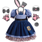 Girls Judy Hopps Bunny Police Costume Dress – Zootopia Outfit