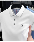 Men's 100% Cotton Polo Shirt – Short Sleeve Casual Golf & Business Shirt