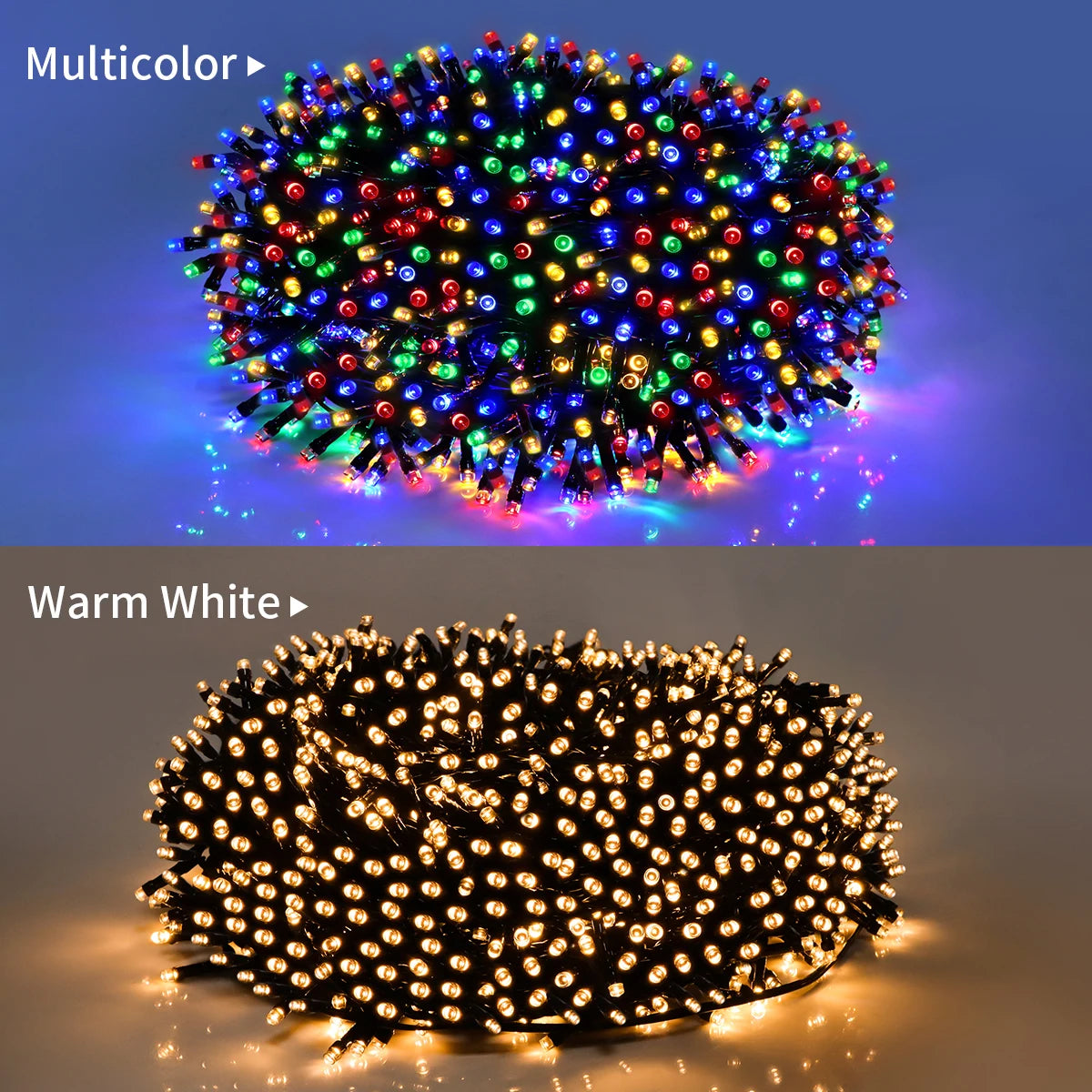 1000-100LEDS LED Strip Halloween String Lights 8 Modes Indoor Party Room Outdoor Patio Garden Christmas Decoration Lamp 10M-100M