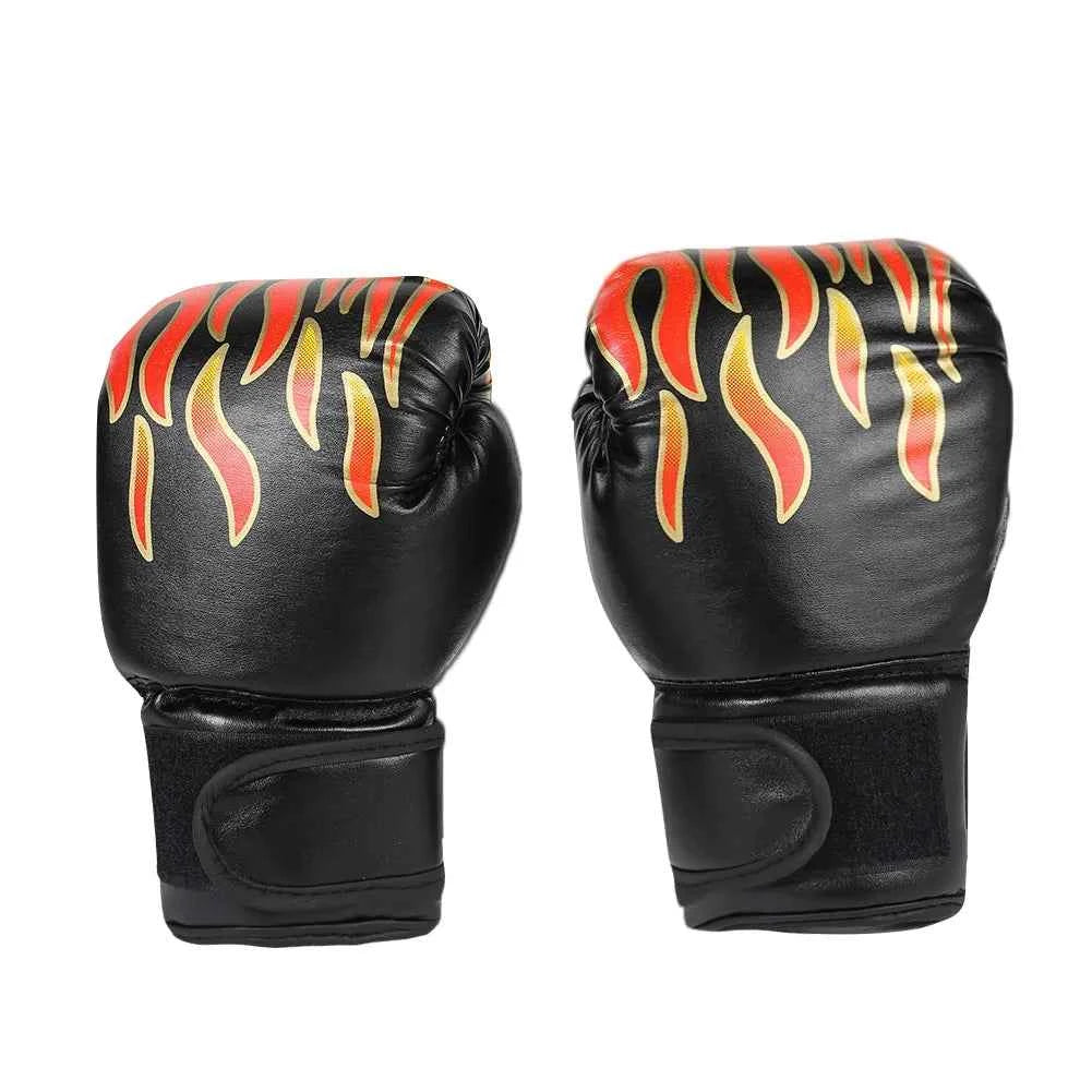 2pcs Boxing Training Fighting Gloves PU Leather Kids Breathable Muay Thai Sparring Punching Karate Kickboxing Professional Glove