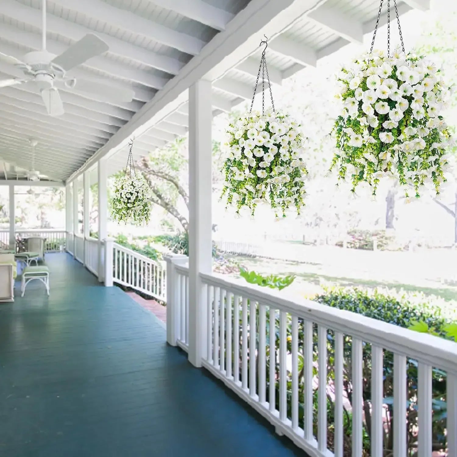 Artificial Flower New Artificial Hanging Flowers and Plants Easter Decoration 2025 UV-resistant and Realistic Room Decor Wedding