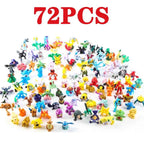 144 Style Pokemon Figure Toys Anime Pikachu Action Figure Model Ornamental Decoration Collect Toys For Children's Christmas Gift