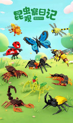 DIY Insect Animal Building Block Set STEM Puzzle Toy for Kids