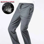 Breathable Men's Casual Pants Quick Dry Straight Elastic Waist Jogger Sweatpants Korean Classic Sport Trousers Plus Size 4XL 5XL