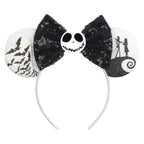 2026 Latest Halloween Cobweb Ears Headband Women Festival DIY Mouse Hairband Kids Party Villains Cosplay DIY Hair Accessories