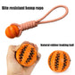Interactive Dog Toy Balls – Treat Dispensing Rope & Rubber Chew Balls for Dogs