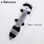 1/3 Pcs Large Dog Toy Bite-Resistant Sound Plush Toy Squirrel, raccoon, fox Cartoon Pet Toy Squeaky Dog Toy For Small Medium Dog