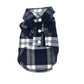 British Style Plaid Dog Shirt – Cotton Pet Clothes for Small Dogs & Cats