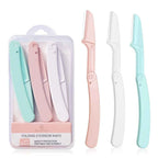 3/5pcs Eyebrow Epilator Sets for Women Makeup Beauty Eyebrows Hair Removal Styling Tool Steel Blade Facial Sourcil Razor Trimmer