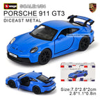 Bburago 1:64 golf Porsche 911 Shelby Raventon Mustang Lamborghini Collection Series Car Die Casting Model Gift Toy