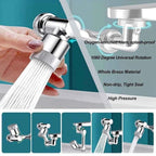Metal 1080° Rotating Metal Faucet Sprayer Kitchen Saving Water Nozzle Tap Bathroom Faucet Extend Adaptor 22/24mm Bubbler
