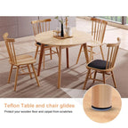 16/19/22/25/32/38mm Table Chair Foot Sliders Round Furniture Legs Pads With Screw Cabinet Sofa Glides Floor Protectors Sliders