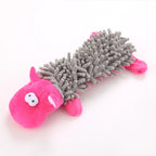 Durable Pet Dog Plush Toy for Small Breeds - Animal Shape Squeaky Chew Cleaning Toy for Chihuahua Yorkshire Bichon Puppies