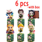 Demon Slayer Tanjiro Kamado Nezuko anime cartoon figure blind box creative personalized statue model ornament surprise gift box