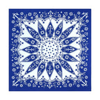 Navy Blue Cashew Hip Hop Cotton Square Bandana Scarf Riding Headband Paisley Gifts For Men Unisex