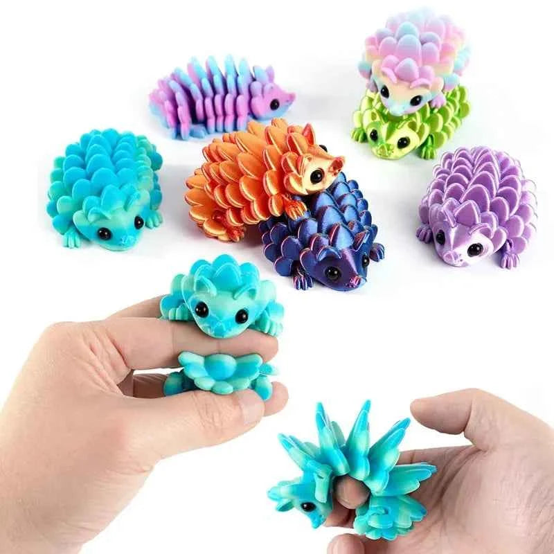 3D Printed Hedgehog Range-of-motion Figurine - Versatile Indoor  Home Desk Decor Collectible Articulated Landscape Ornaments